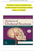 TEST BANK For Anatomy of Orofacial Structures, 9th Edition 2024 by Richard W. Brand, Verified Chapters 1 - 36, Complete Newest Version