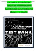 TEST BANK For Dental Radiography: Principles and Techniques 6th Edition by Joen Iannucci & Laura Jansen Howerton, Verified Chapters 1 - 35, Complete Newest Version