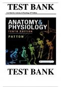 TEST BANK For Anatomy & Physiology 10th Edition by Kevin T. Patton , ISBN: 9780323529044 ||Complete Guide A+