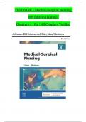 TEST BANK For Medical-Surgical Nursing 8th Edition by Mary Ann Linton, Adrianne Dill, Verified Chapters 1 - 63, Complete Newest Version