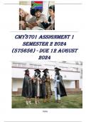 CMY3701 Assignment 1 (COMPLETE ANSWERS) Semester 2 2024 (575656) - DUE 12 August 2024