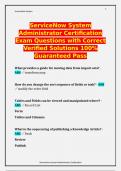 ServiceNow System Administrator Certification Exam Questions with Correct Verified Solutions 100% Guaranteed Pass