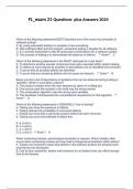 FL_exam 21 Questions  plus Answers 2024