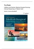 Test Bank -LeMone and Burke's Medical-Surgical Nursing: Clinical Reasoning in Patient Care 7th Edition ( Gubrud,2024) Latest Edition|| All Chapters