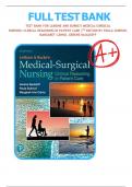 Test Bank For LeMone and Burke's Medical-Surgical Nursing: Clinical Reasoning in Patient Care 7th Edition By Paula Gubrud, Margaret Carno , Gerene Bauldoff All Chapters 1-50 LATEST