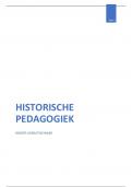 Samenvatting historische pedagogiek