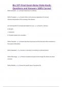 Bio 227-Final Exam-Boise State-Koob;  Questions and Answers 100% Correct