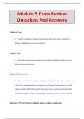 Module 5 Exam Review Questions And Answers