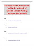 Musculoskeletal Brunner and Suddarths textbook of  Medical Surgical Nursing Questions And Answers