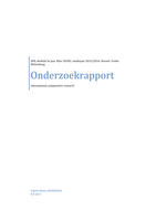 Onderzoek - international comparative research 