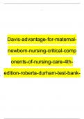 Davis-advantage-for-maternal-newborn-nursing-critical-comp onents-of-nursing-care-4th-edition-roberta-durham-test-bank-