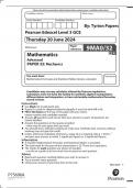 Edexcel A Level Math May/June 2024 ALL Question papers