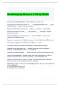 Bookkeeping Domain 2 Study Guide with correct Answers