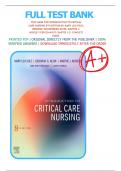 Test Bank For Introduction to Critical Care Nursing 8th Edition by Mary Lou Sole| 9780323641937| All Chapters 1-21| LATEST