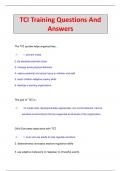 TCI Training Questions And  Answers