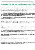 STRAIGHTERLINE MICROBIOLOGY QUIZ 2024