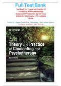 Test Bank for Theory and Practice of Counseling and Psychotherapy 11th Edition by Gerald Corey All Chapters 1-15 LATEST