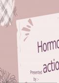 Hormonal action 