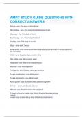  AMRT STUDY GUIDE QUESTIONS WITH CORRECT ANSWERS