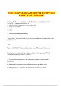 N314 HEALTHCARE-ASSOCIATED INFECTIONS EXAM LATEST VERSION