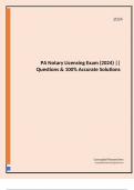 PA Notary Licensing Exam (2024) || Questions & 100% Accurate Solutions