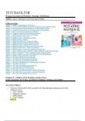 TEST BANK FOR Wong's Essentials of Pediatric Nursing 11th Edition Authors Marilyn J. Hockenberry, David Wilson Cheryl C Rodgers Chapter 1-31