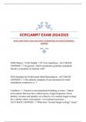 IICRC|AMRT EXAM 2024/2025 WITH GUARANTEED ACCURATE ANSWERS |VERIFIED