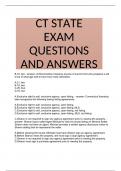 CT STATE EXAM QUESTIONS AND ANSWERS 2024-25