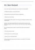 Ch.1 Quiz -Rockwell questions and answers rated A+