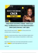 CRCR Certification Exam Bundle. 