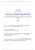 IICRC OCT COURSE EXAM 2024/2025 WITH GUARANTEED ACCURATE ANSWERS |VERIFIED