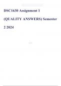 DSC1630 Assignment 1 (QUALITY ANSWERS) Semester 2 2024