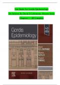 TEST BANK For Gordis Epidemiology, 7th Edition By David D Celentano; Moyses Szklo, Verified Chapters 1 - 20, Complete Newest Version