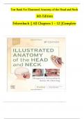 TEST BANK For Illustrated Anatomy of the Head and Neck 6th Edition by Fehrenbach, Herring, Verified Chapters 1 - 12, Complete Newest Version