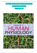 TEST BANK For Principles of Human Physiology, 6th Edition by Stanfield, Verified Chapters 1 - 24, Complete Newest Version