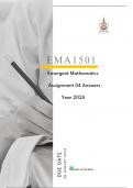 EMA1501 Assignment 04 Answers Year 2024