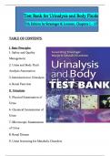 TEST BANK For Urinalysis and Body Fluids, 7th Edition by Strasinger | Verified Chapters 1 - 17 | Complete Newest Version