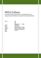 OO-cultuur leertaak