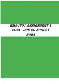 EMA1501 Assignment 4 2024 - DUE 20 August 2024