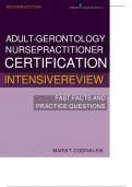 FULL TEST BANK FOR FAMILY NURSE PRACTITIONER CERTIFICATION INTENSIVE REVIEW, FOURTH EDITION BY MARIA T. CODINA LEIK GRADED A+