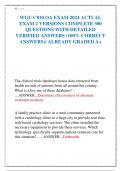 WGU C810 OA EXAM 2024 ACTUAL EXAM 2 VERSIONS COMPLETE 300 QUESTIONS WITH DETAILED VERIFIED ANSWERS (100% CORRECT ANSWERS)/ ALREADY GRADED A+