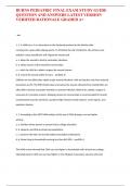 BURNS PEDIATRIC FINAL EXAM STUDY GUIDE QUESTION AND ANSWERS LATEST VERSION