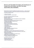 Pierson and Fairchild’s Principles and Techniques of Patient Care 6th Edition Fairchild Test Bank QUESTIONS AND ANSWERS