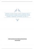 AMERICAN RED CROSS LIFEGUARDING FINAL EXAM 2024/2025 COMPLETE QUESTIONS WITH EXPERT VERIFIED ANSWERS | RATED A+