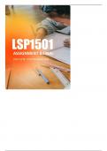 LSP1501 Assignment 8 (QUALITY ANSWERS) 2024QUESTIONS AND ANSWERS WITH RATIONALE   COMPLETE AND WELL EXPLAINED BY EXPERTS  AND GRADED A+ 100% CORRECT LATEST UPDATE 2024 GUARANTEED 100% SUCCESS[ALL YOU NEED TO PASS YOUR EXAMS