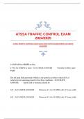 ATSSA TRAFFIC CONTROL EXAM 2024/2025 WITH GUARANTEED ACCURATE ANSWERS