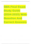 QBA Final Exam  Study Guide  (2024-2025) With  Question And  Correct Answers What should be avoided in charts as a best practice? - correct answer-Both 3D and purely decorative  elements should be avoided What should be included in charts as a best practi