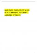 QBA FinAl ExAm study GuidE  With QuEstion And CorrECt  AnsWErs upGrAnd Which of the following analytical techniques helps us arrive at the best decision? - correct answerPrescriptive Which of the following gives the proportion of items in each bin? - cor