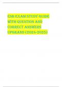 ESB EXAM STUDY GUIDE  WITH QUESTION AND  CORRECT ANSWERS  UPGRAND (2024-2025) Gabe has worked as a journeyman electrician for an employer for the past 16 years. He is paid a good  salary. His only dissatisfaction is the hours are long and often when he re