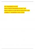 ATI PhArmAcology  ProcTored,PhArmAcology ATI  ProcTored exAm wITh QuesTIon And  correcT Answers 2024-2025 E. When the same pathway metabolizes two medications, they compete for metabolism, thereby  increasing the concentration of one or both medications. 